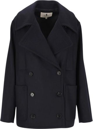 Barena Double-Breasted Coat - Dames - Mantel - Blauw - S - Jassen