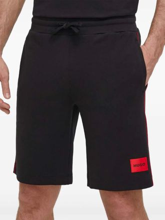 HUGO BOSS Shorts sportivi con coulisse e logo - Nero