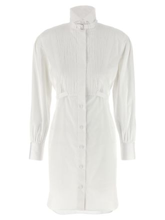 Alexander McQueen White Cotton Midi Womens Dress