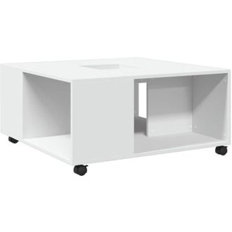 vidaXL Coffee Table White 80x80x40 cm Engineered Wood Vidaxl