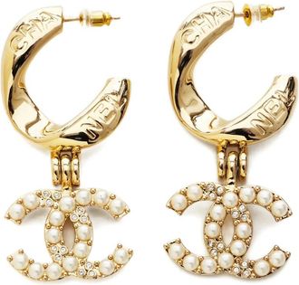 Chanel Orecchini con pendente CC 2024 - Oro