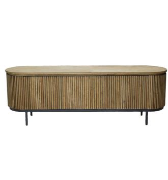 Moloo Mueble de tv de 170 cm en teca maciza reciclada