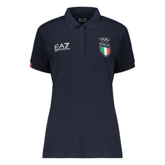 Emporio Armani Polo Elegante Sportiva - - Tops - Donna - Blu - XL