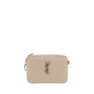 Saint Laurent Beige Kalfslederen Bos Taurus Schoudertas