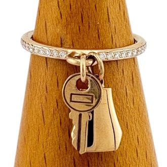 Herm&egrave;s Pink Gold (18K) Band Ring (Pre-Owned)