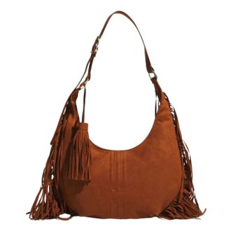 adidas (WMNS) adidas NYR Makerphase Suede Tassels Bag Dusky Bronze KS8259