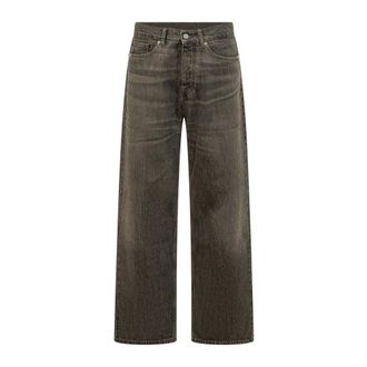 Dr&ocirc;le de Monsieur Wijde Jeans - Heren - Jeans - Grijs - Maat: W34 Katoen