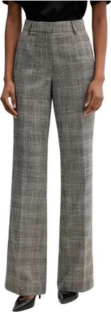 Silvian Heach Carillo Wijde Broek - Dames - Wijde Broeken - Grijs - S - Polyester - Broeken
