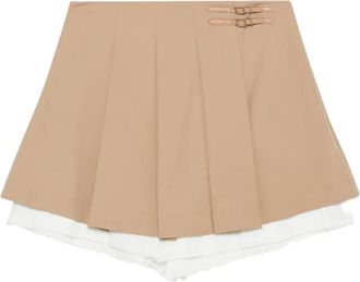 SIMKHAI Suzie geplooide skorts - Beige