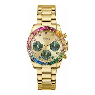 Guess Halo Rainbow Watch - Dames - Horloges - Geel - ONE Size - Accessoires