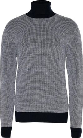 A|X Armani Exchange Turtleneck Pullover - Heren - Coltruien - Blauw - M - Wol - Truien & Vesten