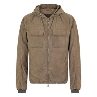 Moorer Lightweight Jacket with Hood and Zip