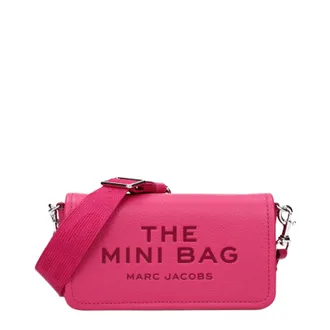 Marc Jacobs Umh&auml;ngetaschen The Mini Bag Damen Leder Fuchsia/Himbeere