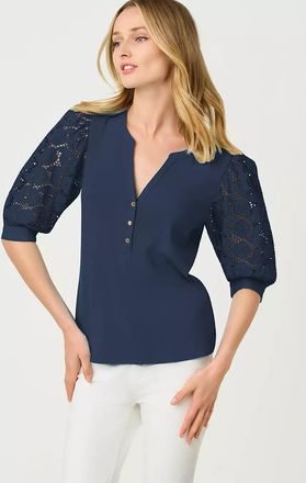 Lilly Pulitzer Ronson Eyelet Knit Top