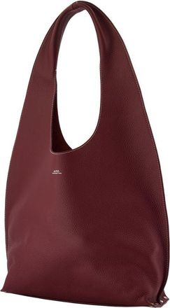 A.P.C. Womens Le Neige Clou Shoulder Bag - A.p.c. Leather Burgundy Cowhide Shoulder-Hobo-Bags