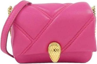 Bulgari Pre-owned Vintage Shoulder Bag - Dames - Vintage Mini Tas - Roze - ONE Size - Leer - Vintage