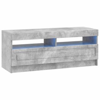 vidaXL Mueble De Tv Led Gris Hormig&oacute;n Madera De Ingenier&iacute;a Vidaxl