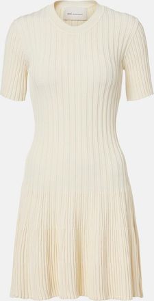 Ami Ribbed-knit minidress