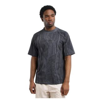Carlo Colucci T-shirt met all-over print - Heren - T-shirts - Zwart - XL - Katoen - Tops
