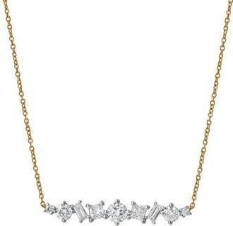 LuvMyJewelry Oryssa 14K Gold Lab Grown Diamond Necklace - 0.5 Ct in 14K Yellow Gold at Nordstrom