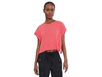 Free People Movement My Time T-Shirts Womens Clothing Grapefruit : LG (Womens 12-14), Cotton/Polyester