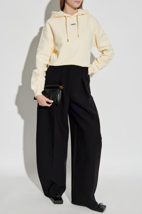 Jacquemus Hoodie, Womens, Cream