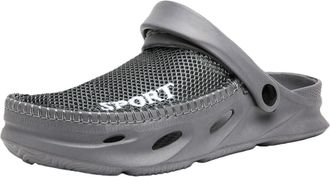 Generic Mens Hole Shoes are Worn Outside in Summer, Soft-Soled Slippers, Breathable, Non-Slip Platform Sandals(Gray,38/39)