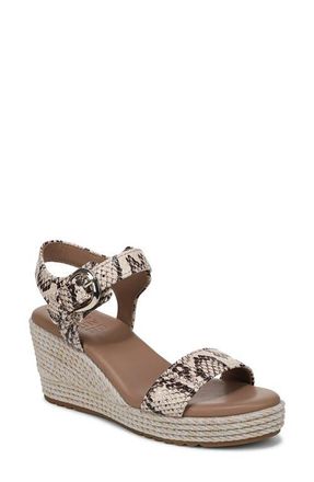 Naturalizer Stella Platform Wedge Sandal in Beige Multi at Nordstrom, Size 5.5