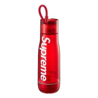 SUPREME x Zoku Glass Core 16 oz. Bottle Red White SUP-SS23-70