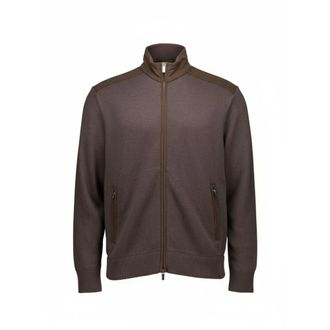 Paul & Shark Jersey con Cremallera Completa - Knitwear - Hombre - Marr&oacute;n - 3XL