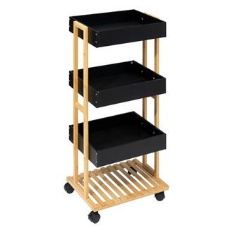 5five Simply Smart Carrito De Ba&ntilde;o Con Ruedas Y 4 Niveles Five