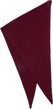 MVM Winter Scarves, female, Red, ONE SIZE, Red Triangle Knit Scarf Aw25