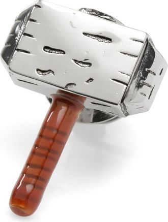 Cufflinks Inc. 3D Thor Hammer Lapel Pin in Silver at Nordstrom