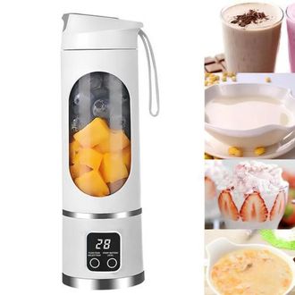 OEM Batidora Port&aacute;til Con Interfaz Usb De 50 W, Capaz De Preparar Batidos Y Cremas, Equipada Con 10 Cuchillas Ultraafiladas, Un Recipiente Mezclador Compa