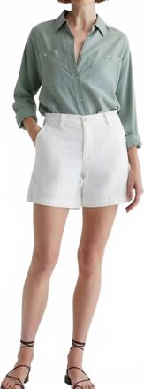 AG - Adriano Goldschmied Jude High Waist Shorts In Powder