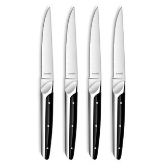 Amefa Estuche de 6 cuchillos carne Negro