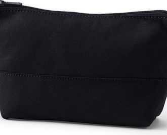 Lands End Zipper Canvas Pouch in Black/black at Nordstrom