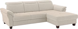 HOME AFFAIRE Ecksofa »Solvei L-Form« mit Recamierenabschluss und Sitztiefenverstellung