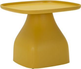 Mauro Ferretti Mesa Auxiliar Gea Amarillo Cm 48x48x38
