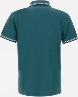 HUGO BOSS Mens Polo Shirt Petrol Green Cotton T-shirts And Polos