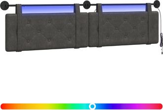vidaXL Cabecero Colgante Negro Pu Antiguo Vidaxl