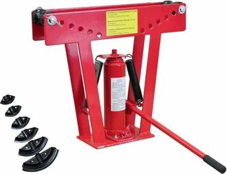 vidaXL 12 - Tonelada Doblador Hidr&aacute;ulico De Barra De Tubo Con 6 Matrices Vidaxl