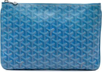 Goyard 2015 Goyardine Senat MM clutch - Blauw
