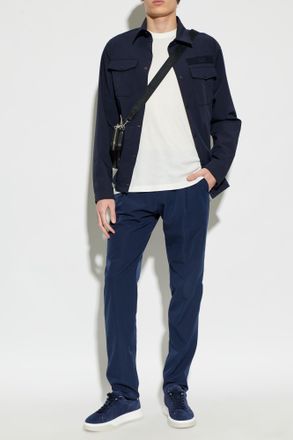 Paul & Shark Tapered Leg Trousers, Mens, Navy Blue