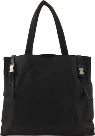 Prada Black Nylon Tote Bag (Pre-Owned)