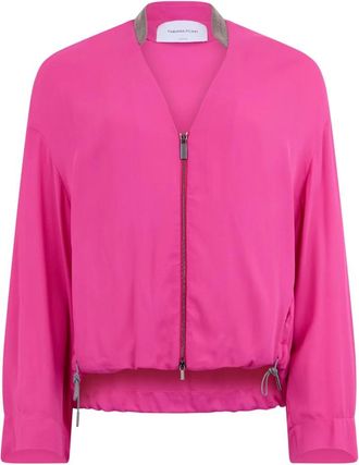 Fabiana Filippi Cropped Sportjack - Dames - Zomerjassen - Roze - 2XS - Jassen