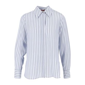 Max Mara Camicia Flirt - Dames - Blouses & Shirts - Blauw - Maat: S Zijde