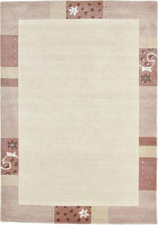 THEKO Alfombra gabbeh floral de lana hecha a mano