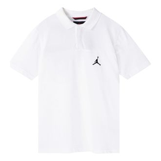 Air Jordan Jumpman Sports Short Sleeve Polo Shirt White CJ4705-100