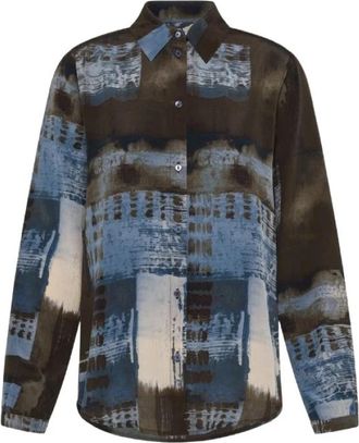 Momoni Meudon Shirt - Dames - Overhemden - Veelkleurig - 2XL - Overhemden
